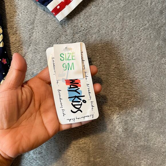 Vintage Deadstock‎ Baby Jumpsuit Size 9M Teddy Bear Floral Navy - Picture 6 of 7